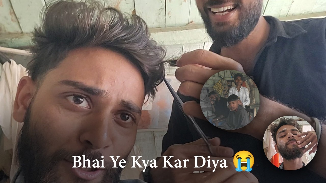 Haircut Karwane Gaya, Content Mil Gaya 😂 || Funny saloon vlog