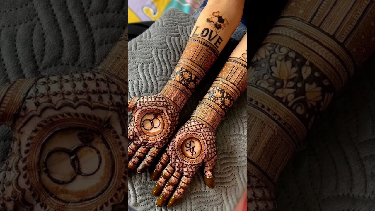 Engagement mehndi designs