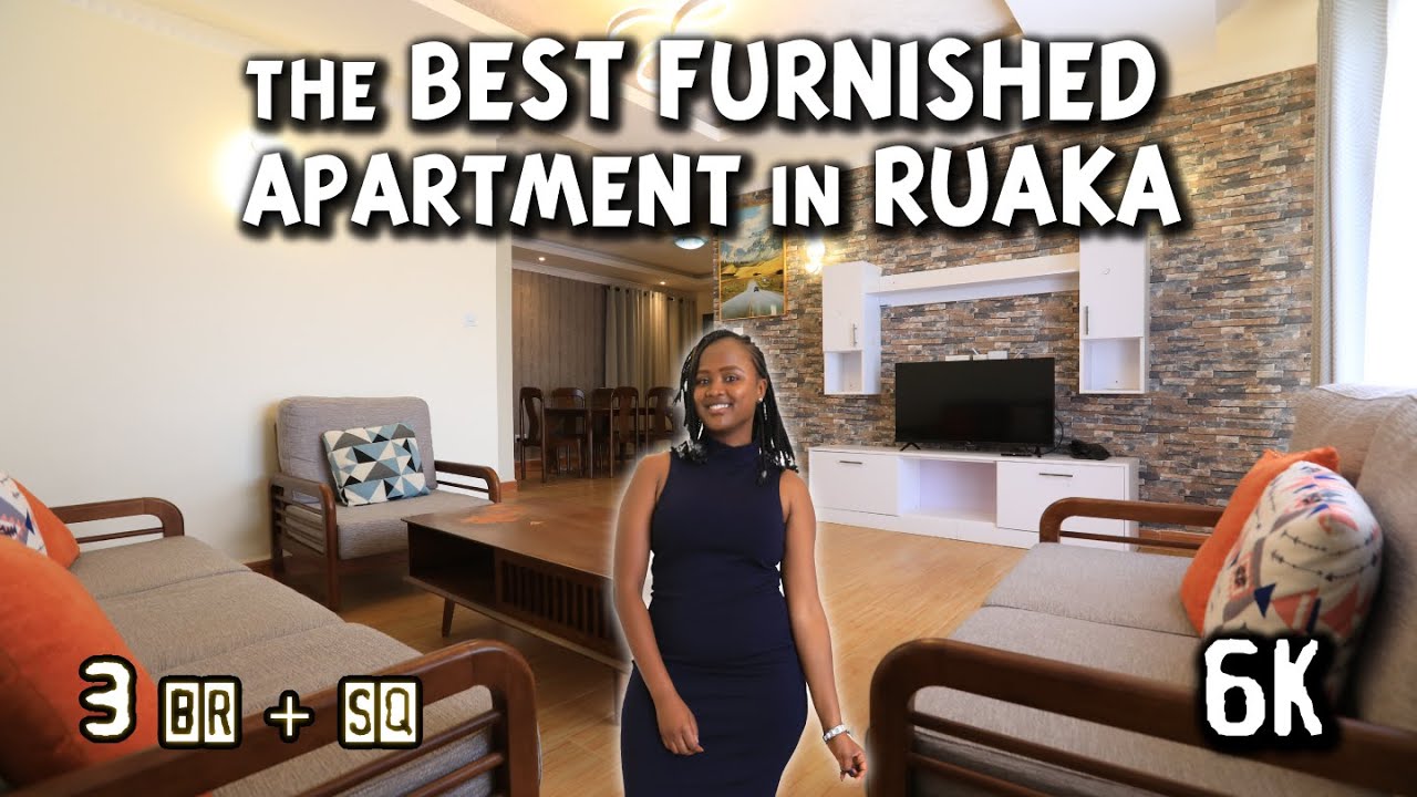 Inside this 3 Bedroom Fully Furnished Apartments in Ruaka