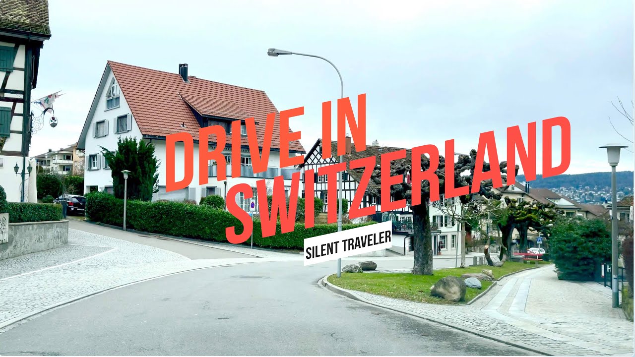 Drive In Zurich Switzerland 🇨🇭Relaxing 4K Video With Original Sound 😍🔥