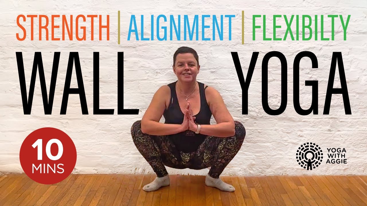 Wall Yoga for Strength, Alignment & Flexibility | 10-Minute Practice