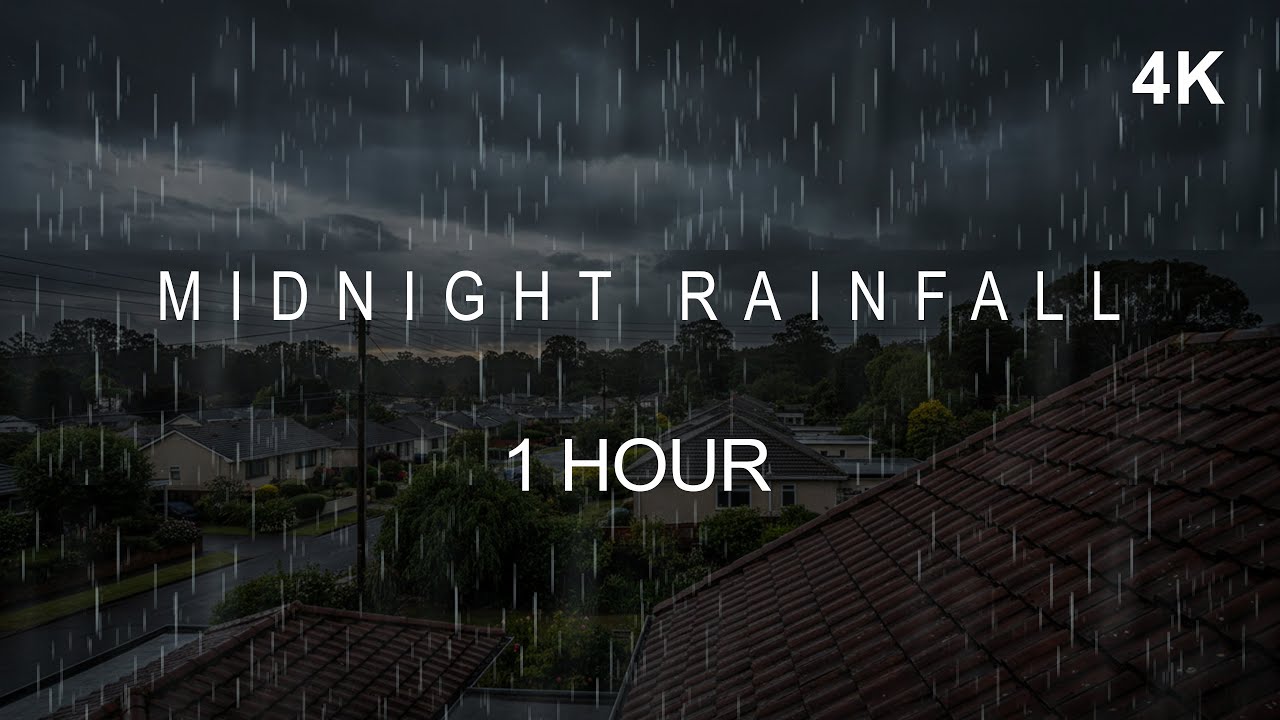 Night Rain Ambience | Stillness Until Sleep | 1 Hour