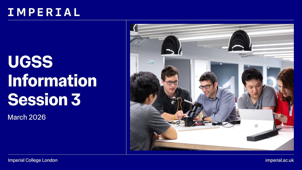 Undergraduate Summer Schools Information Session March 2026