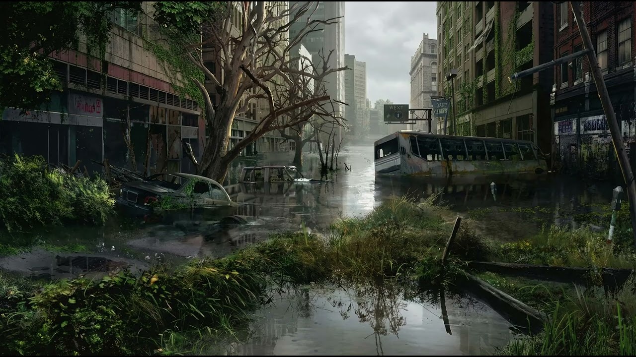 Rain Over Ruins | Post-Apocalyptic Piano & Thunder Ambience