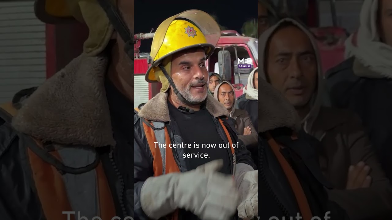 Palestinian Civil Defence officer on being targeted by Israel