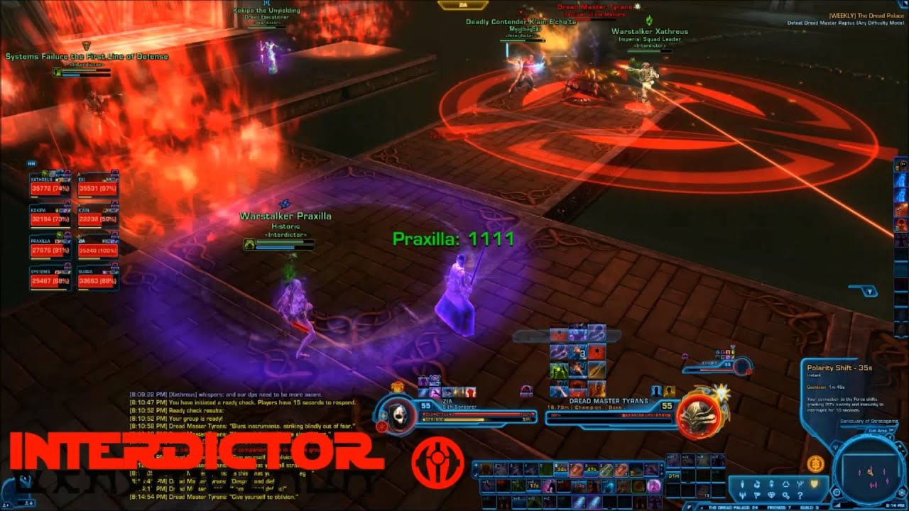 Dread Master Tyrans - Interdictor's first 8m Hard Mode kill