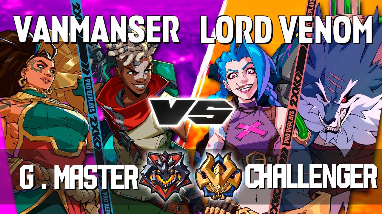 2XKO ▰ VANMANSER (Ekko-Illaoi) vs LORD VENOM (Jinx-Warwick) ▰ 2XKO Pro level replays
