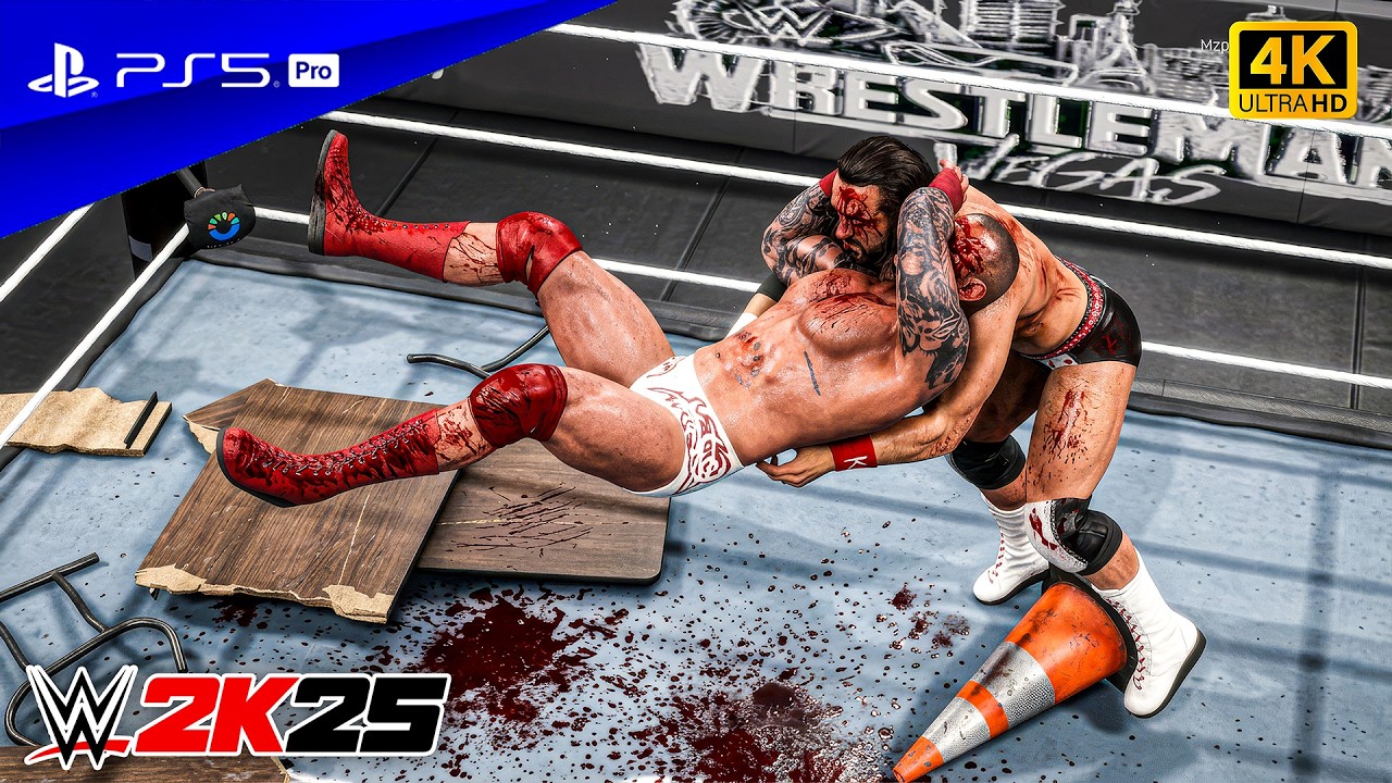 WWE 2K25 - Рэнди Ортон против Дрю Макинтайра - Чемпионат WWE Wrestlemania 42 Vegas | PS5™ Pro [4K60]