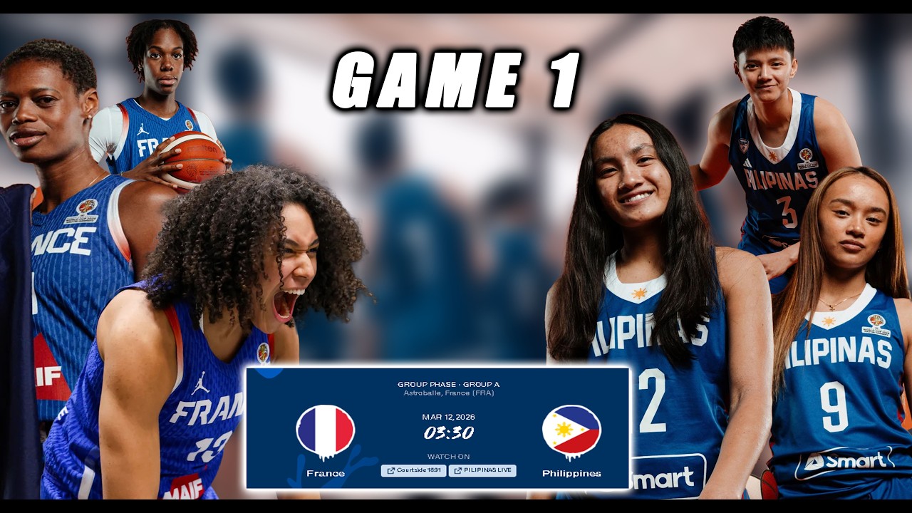 LIVE: France vs Philippines | Women's Basketball World Cup 2026 Qualifiers | Gilas Women