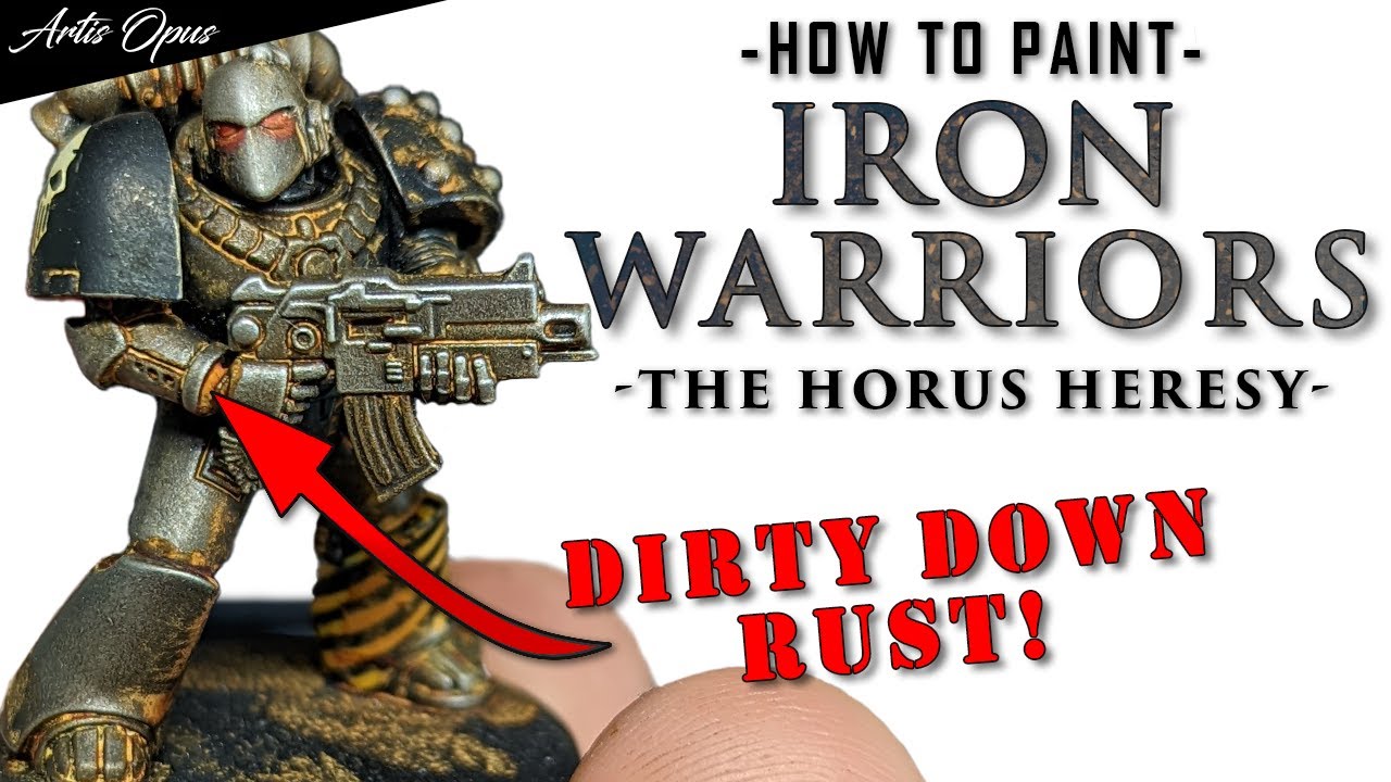 How to Paint Iron Warriors FAST - Dirty Down RUST edition