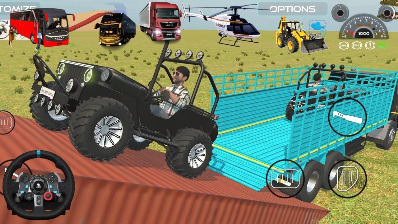 “Unbelievable Jeep Loading & Unloading Challenge! 🚙💥 Truck Transport Test”#trucksimulator #jcb