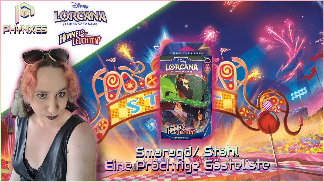Eine prächtige Gästeliste | Disney Lorcana Himmelsleuchten Smaragd/ Stahl Starter Deck Opening