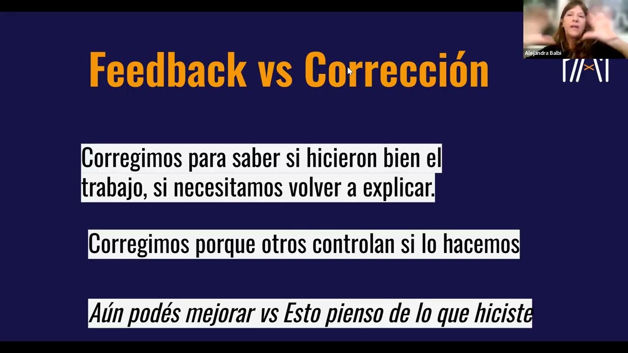 Coloquio sobre evaluación para el aprendizaje, a cargo de la Dra. Alejandra Balbi