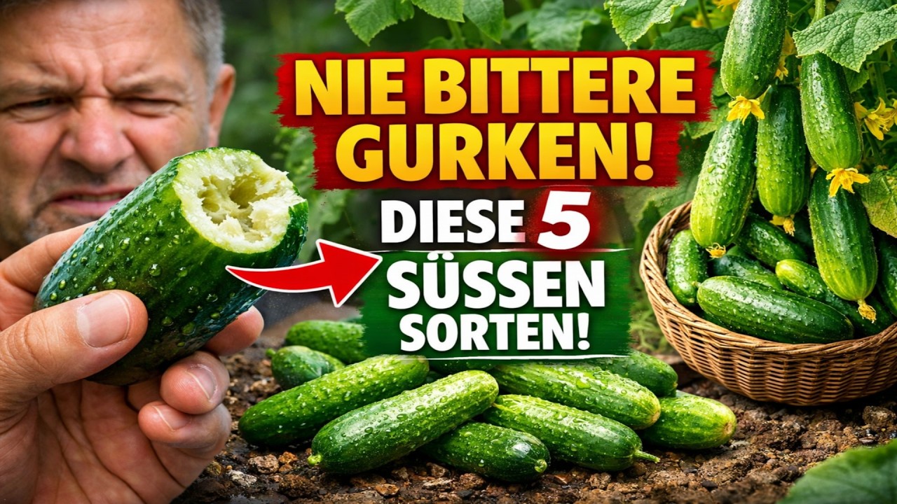 Nie wieder bittere Gurken! 🥒 Diese 5 Sorten sind GARANTIERT süß (Bewährte Liste)
