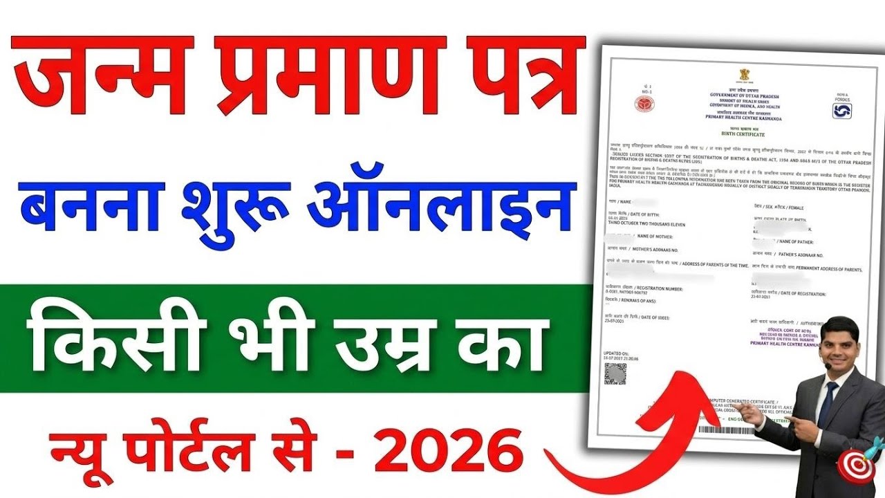 Janam Praman Patra Kaise Banaye Online 2026 | DOB Certificate Apply Online 2026 | Birth Certificate