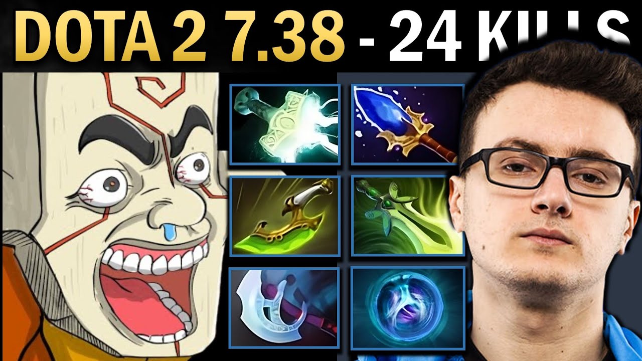 Juggernaut Gameplay Miracle with 24 Kills and 1012 GPM - Dota 7.38