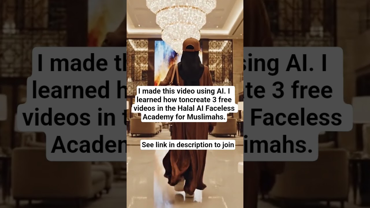 Create Islamic Content with the Halal AI Faceless Academy for Muslimahs #muslimcontent #Ai