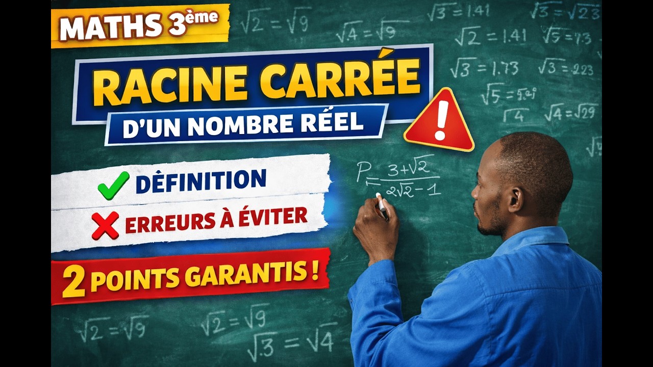 Racine carrée d'un nombre réel définition et propriétés