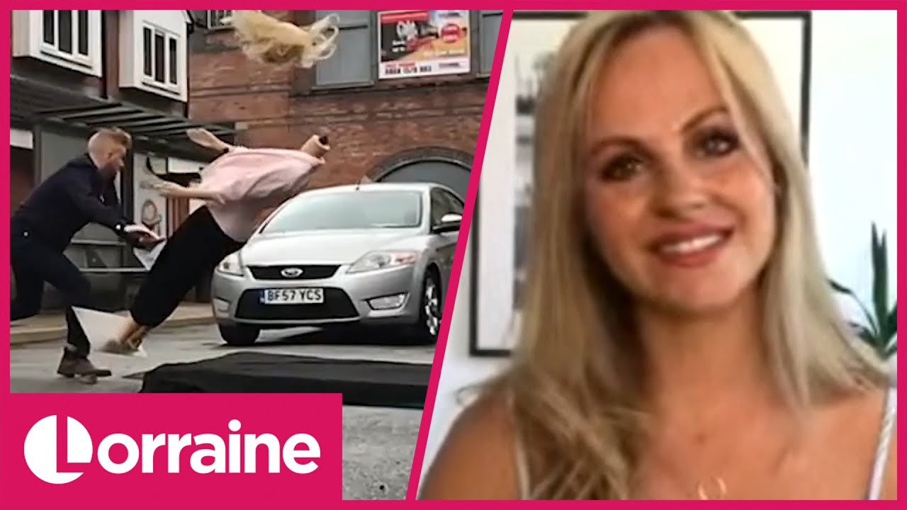 Corrie's Tina O'Brien Reveals Behind The Scenes of First Ever Socially Distanced Stunt | Lorraine