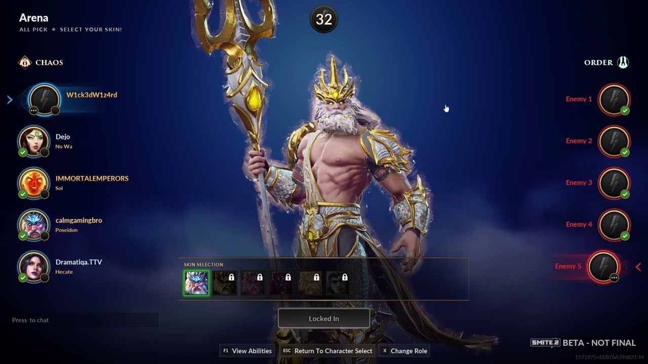 Smite 2 Poseidon Gameplay (No Commentary)