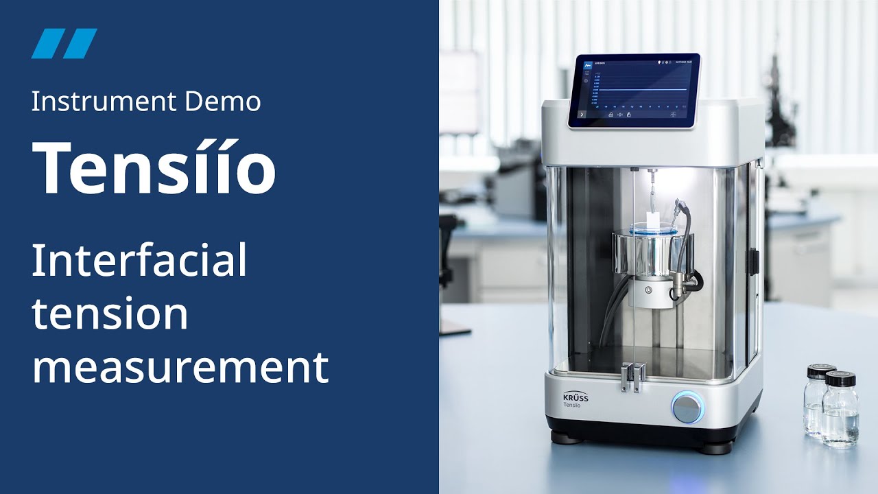 Interfacial tension measurement | Tens&iacute;&iacute;o Instrument Demo