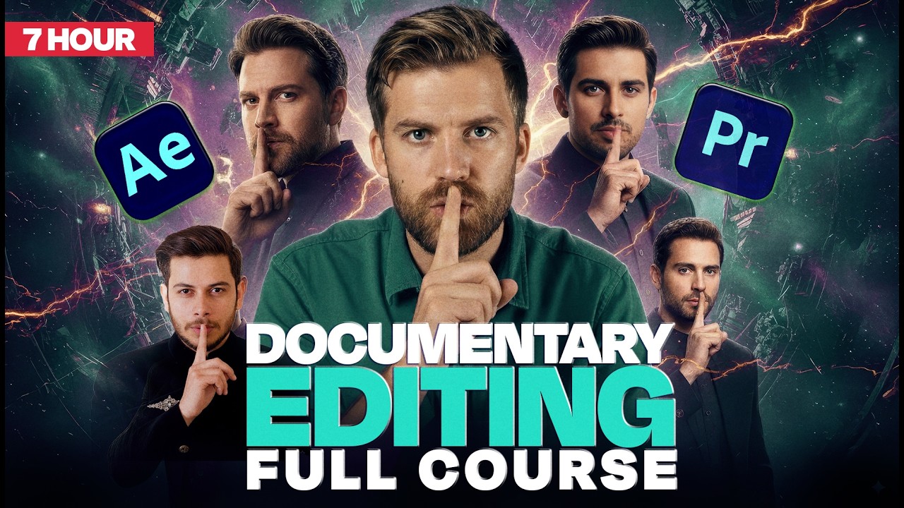 Documentary Video Editing Techniques 2026 Full Course |  After Effects & Premiere Pro