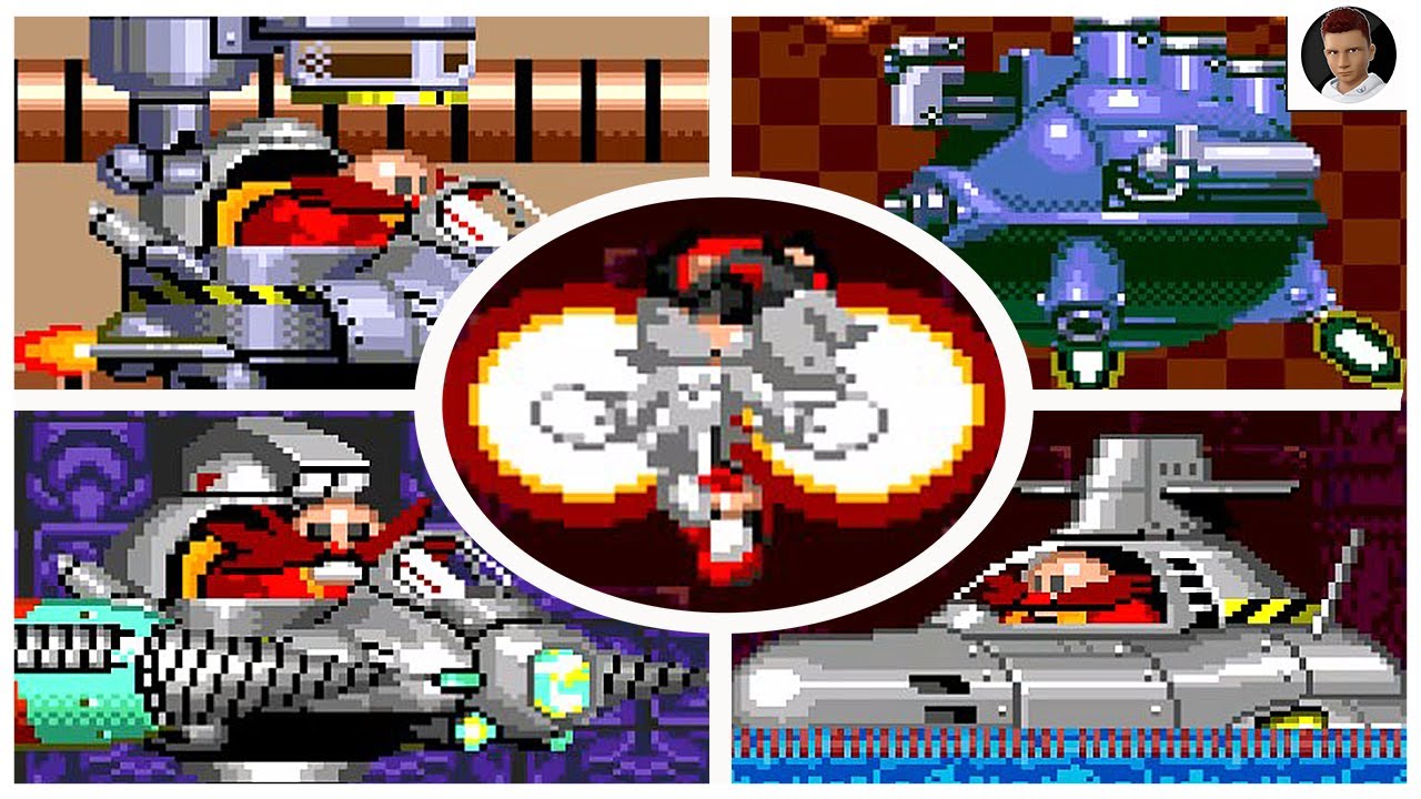 Sonic the Hedgehog 2 The Return of Shadow (Sonic Rom Hack) All Bosses (NO DAMAGE)