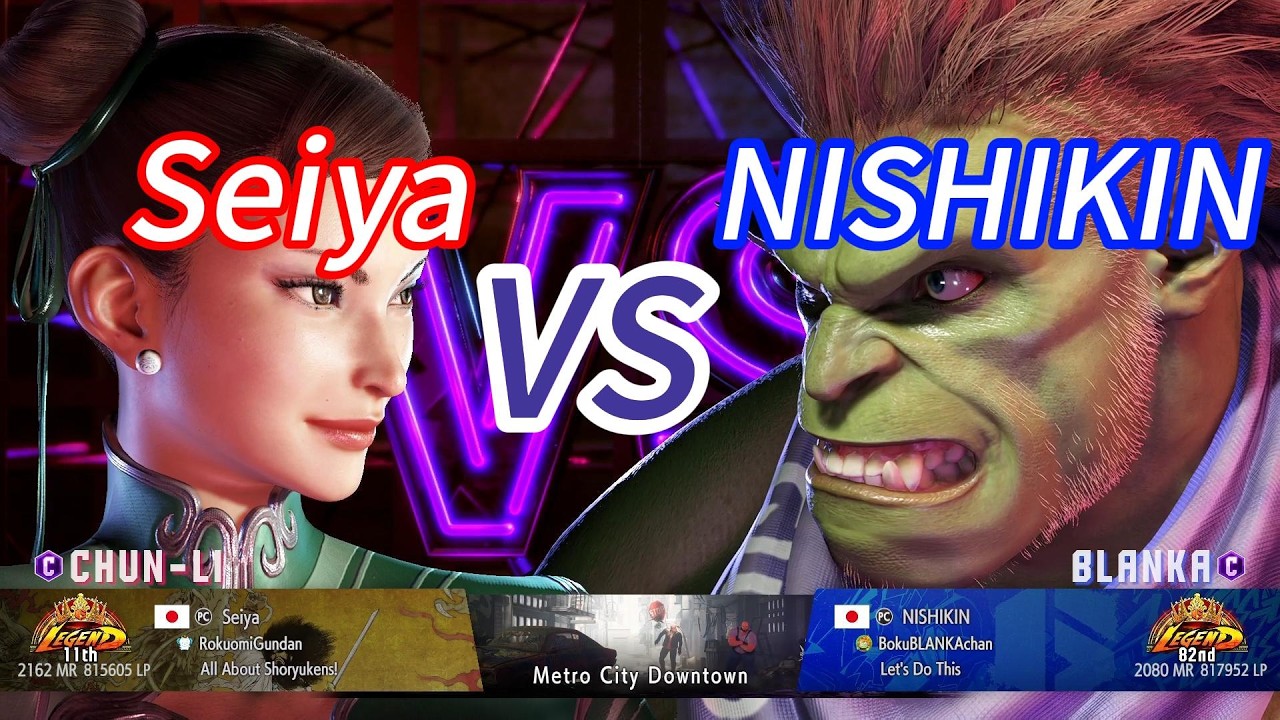 SF6💥Seiya(CHUN-LI) vs NISHIKIN(BLANKA)💥Street Fighter 6 High Level Match's EP1662