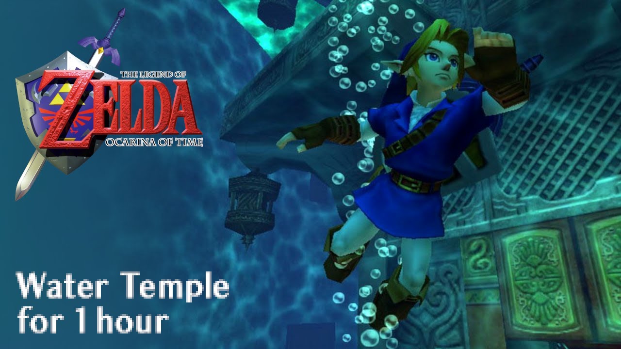 One Hour Game Music: The Legend Of Zelda Ocarina Of Time - Water Temple | 1 Hour Extended Version