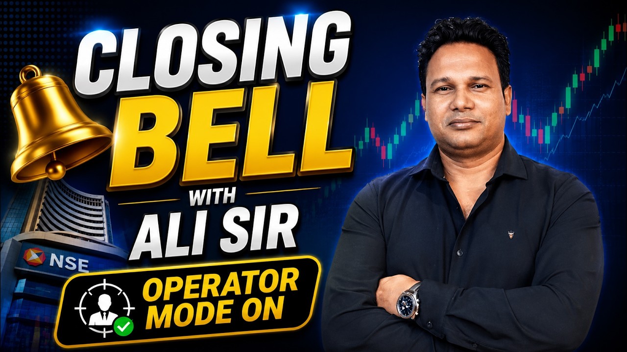 Closing Bell 🔔 with Ali sir | Time Machine Indicator Operator Mode Live