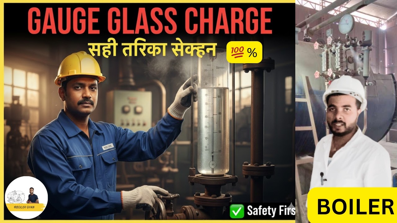 Boiler Gauge Glass Charge Karne Ka Sahi Tarika | Step-by-Step Guide बॉयलर गेज ग्लास चार्ज सही तारिका