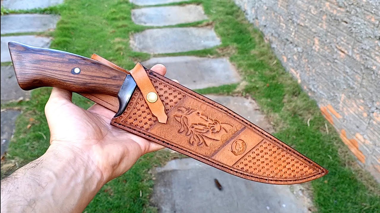 Como fazer Bainha Artesanal de couro #facas #cutelaria #knife
