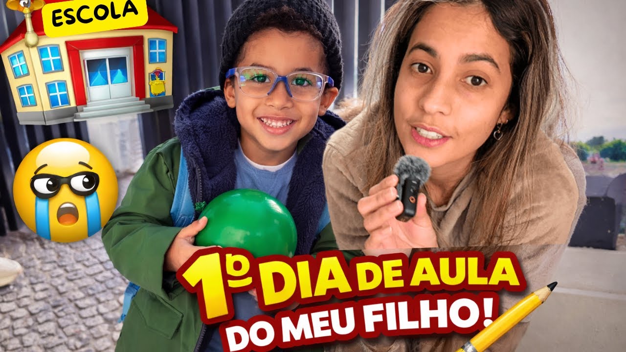 O PRIMEIRO DIA DE AULA DO MEU FILHO EM PORTUGAL (não foi como imaginei 😢🇵🇹)