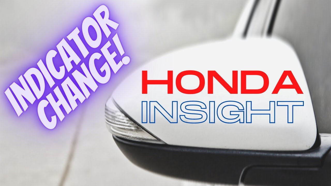 Honda insight side mirror/indicator/blinker change.