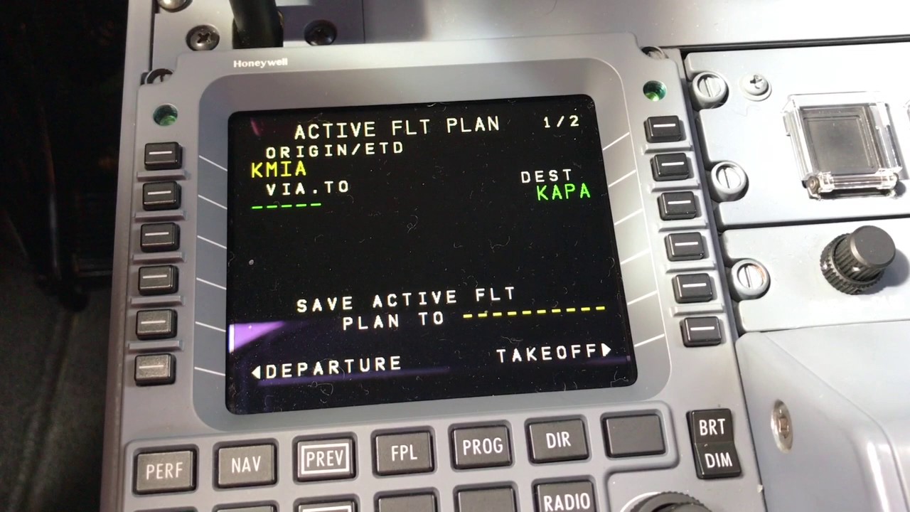 Aerorecursos - Video 2 Programando el FMS/MCDU antes del vuelo G450 KMIA