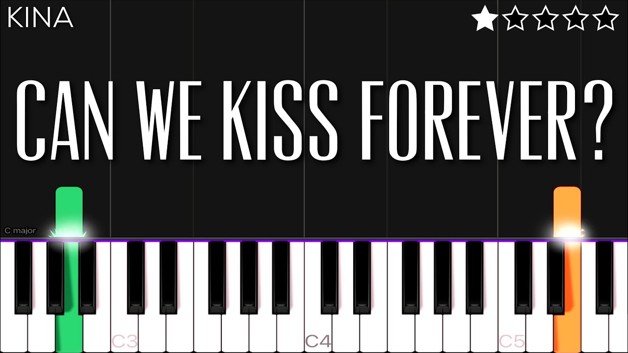 Kina - Can We Kiss Forever? Ft. Adriana Proenza | EASY Piano Tutorial