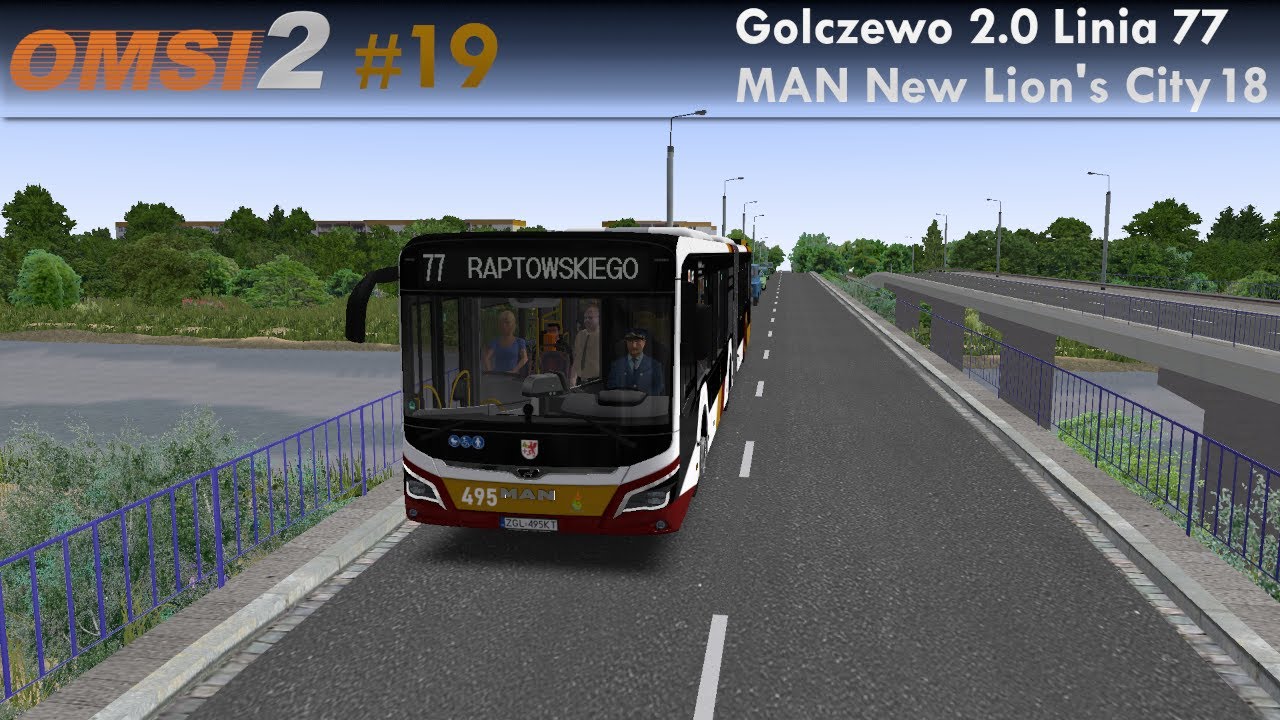 Omsi 2 #19 | Golczewo 2.0 Linia 77 | MAN New Lion's City #495