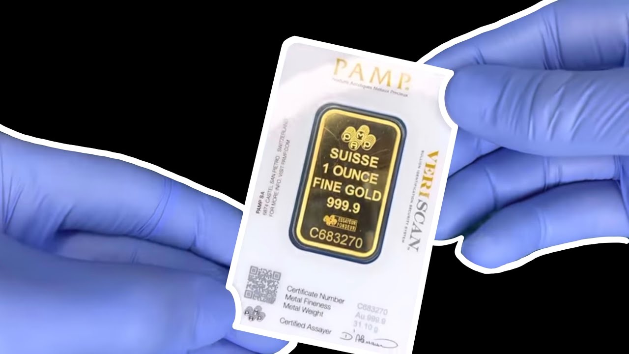 PAMP gold biscuit 1 ounce (31.1g) Unboxing