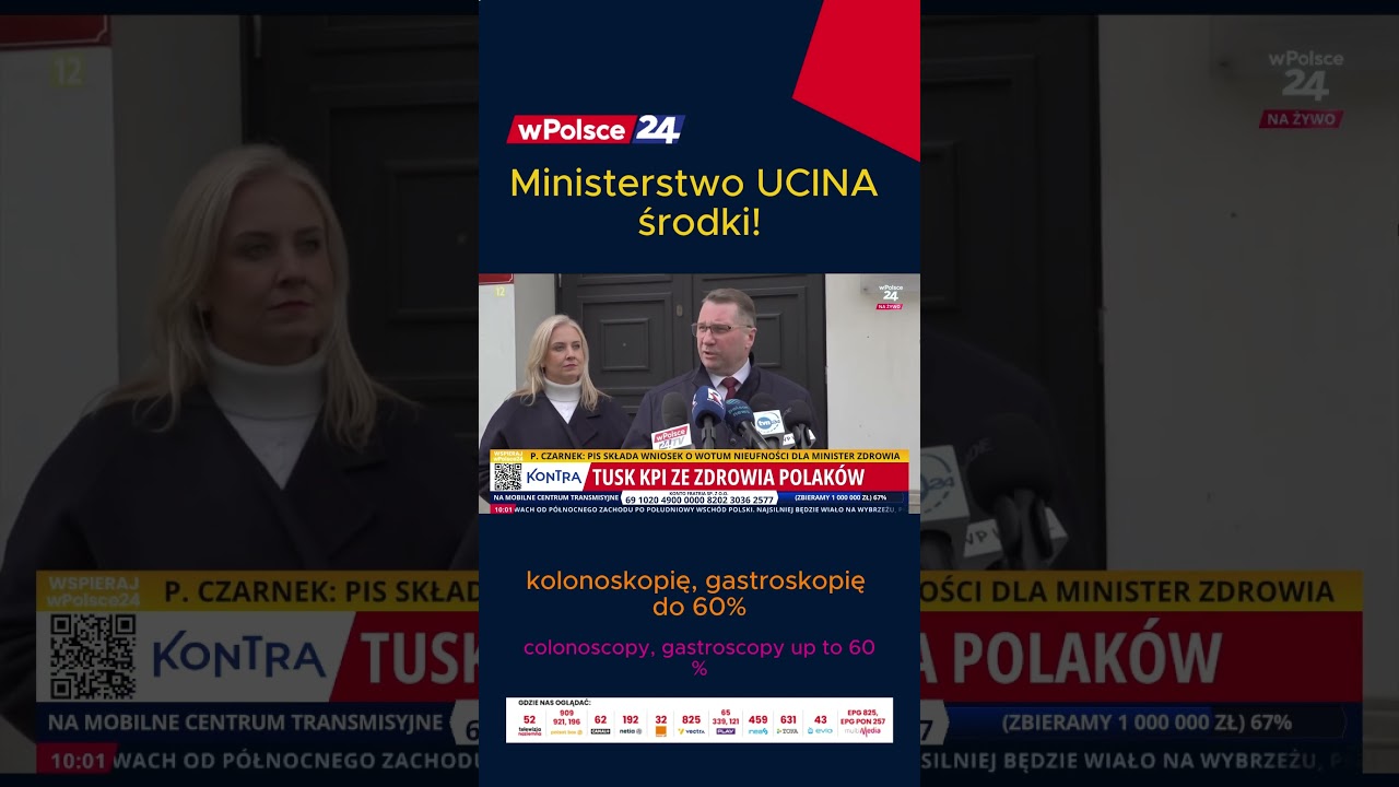 Ministerstwo zdrowia ucina środki!