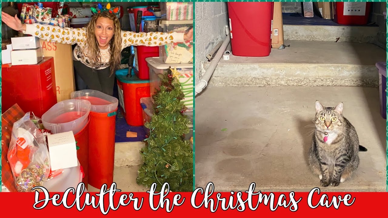 Hoarders ❤️ DeClutter & Organize the Christmas Cave Part 1