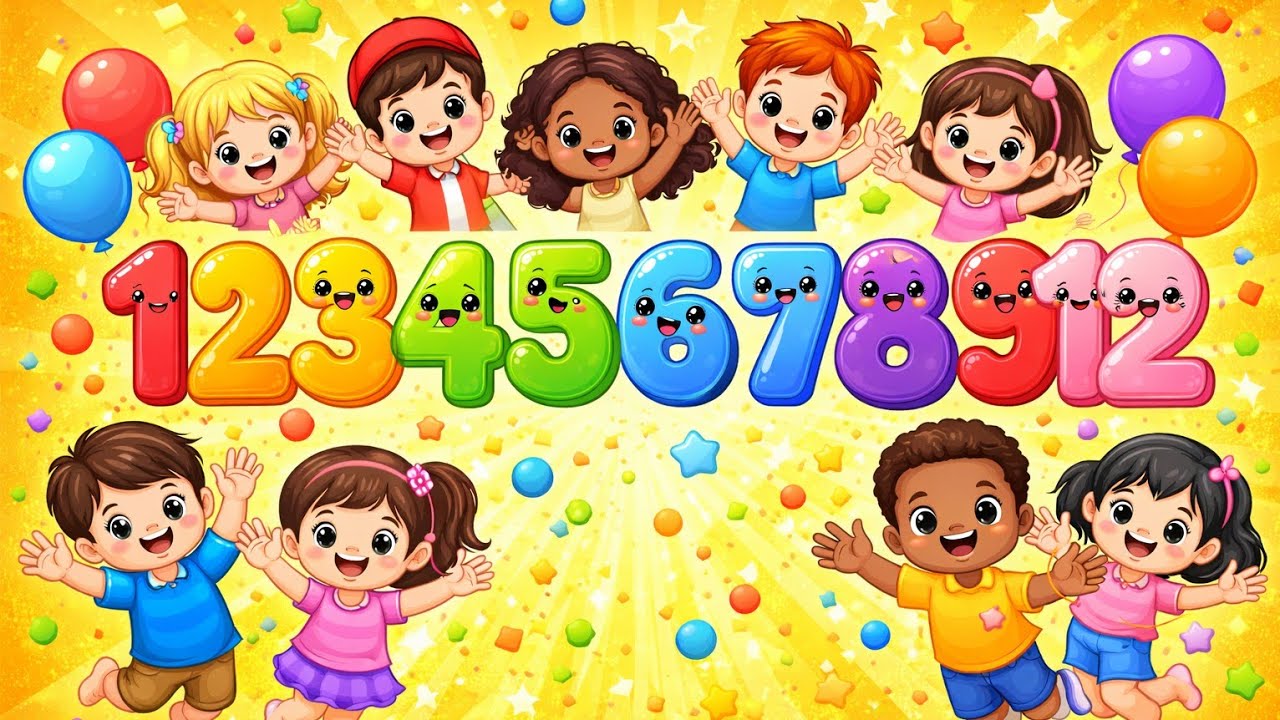 Numbers 1 to 12 for Kids: | Fun Counting Adventure!