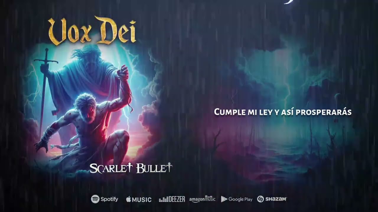 Scarlet Bullet - Vox Dei (Josue 1:9) Video Lyrics ❤️‍🔥