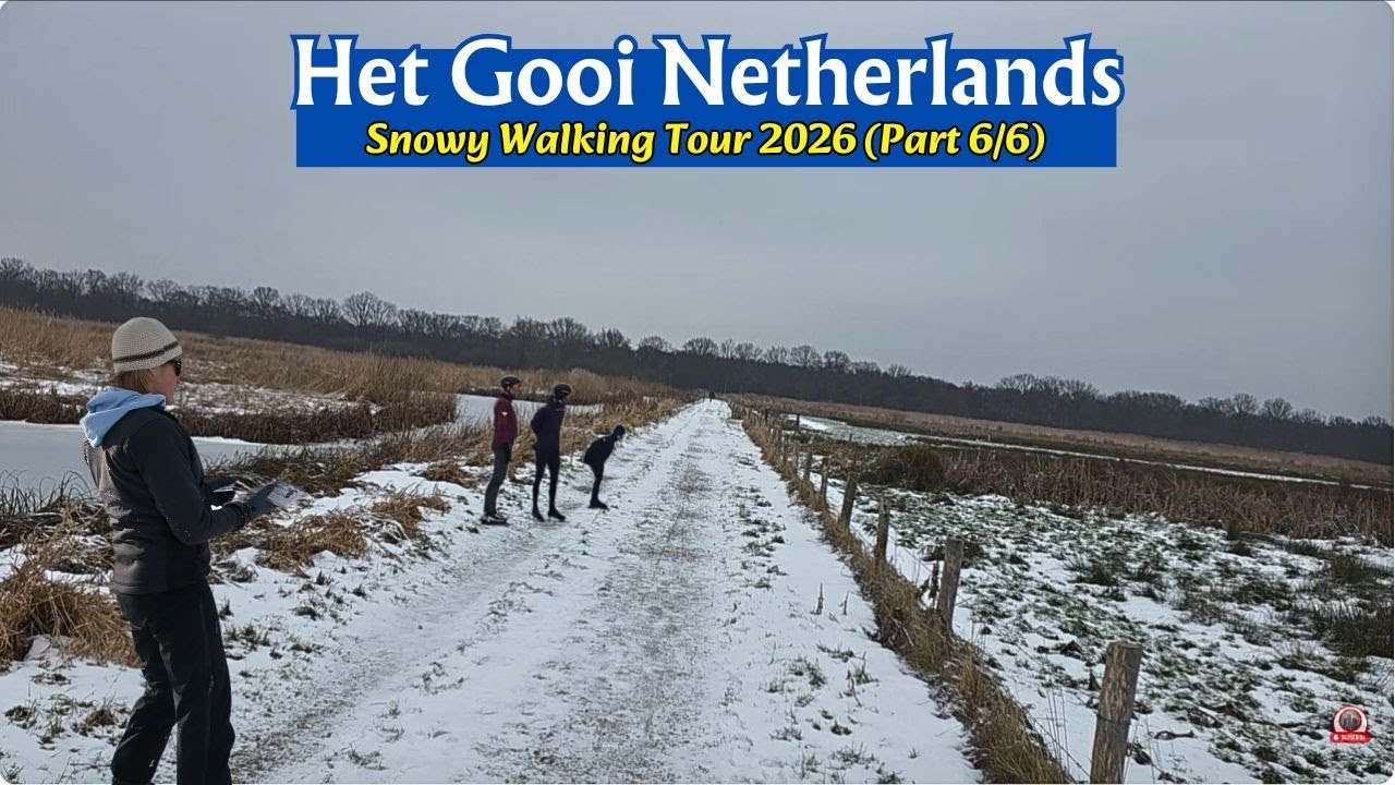❄️Snowy Walking Tour in Het Gooi Neighbourhood Netherlands | Part 6/6 | Snowy Scenery 2026