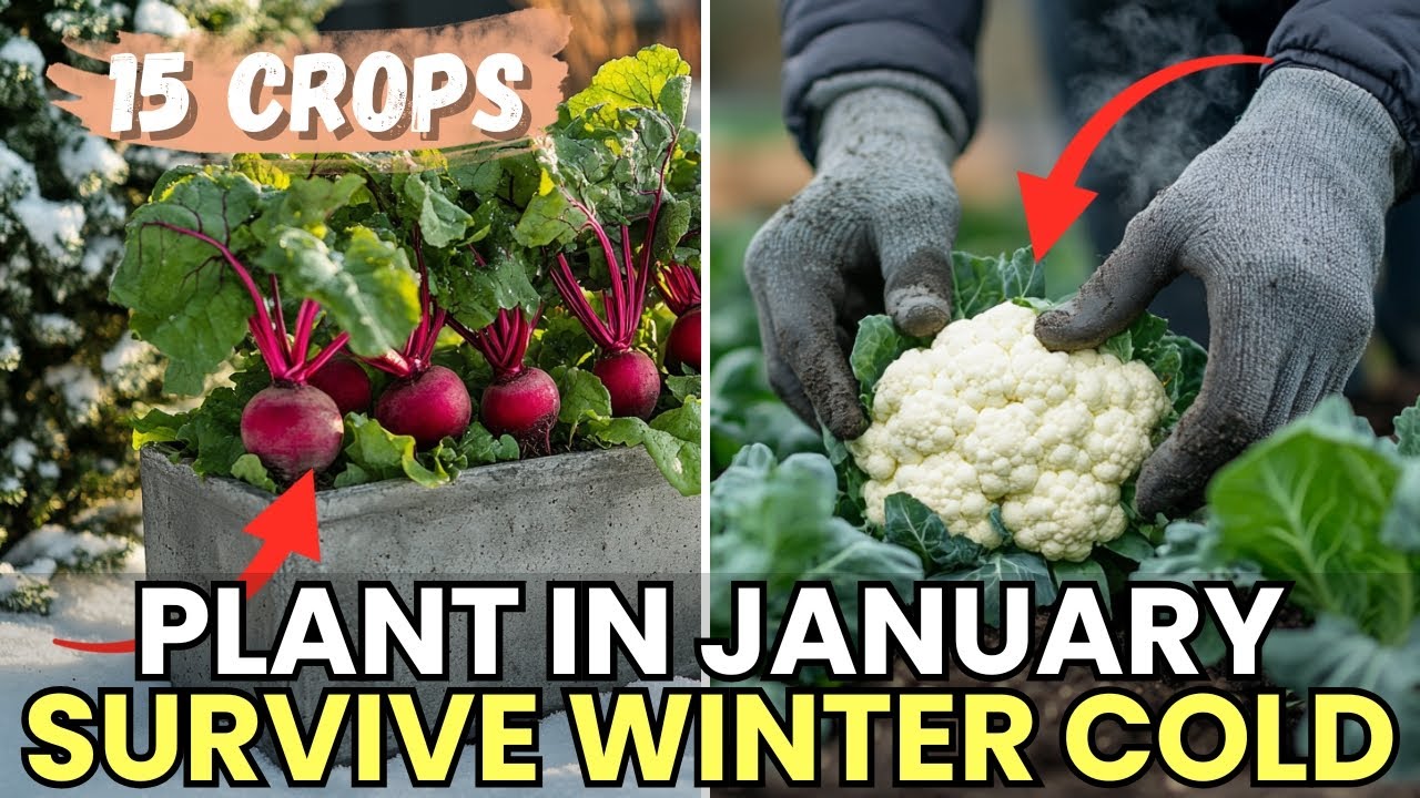 Plant These 15 Vegetables in January That Survive Winter Cold When Most Crops Completely Fail
