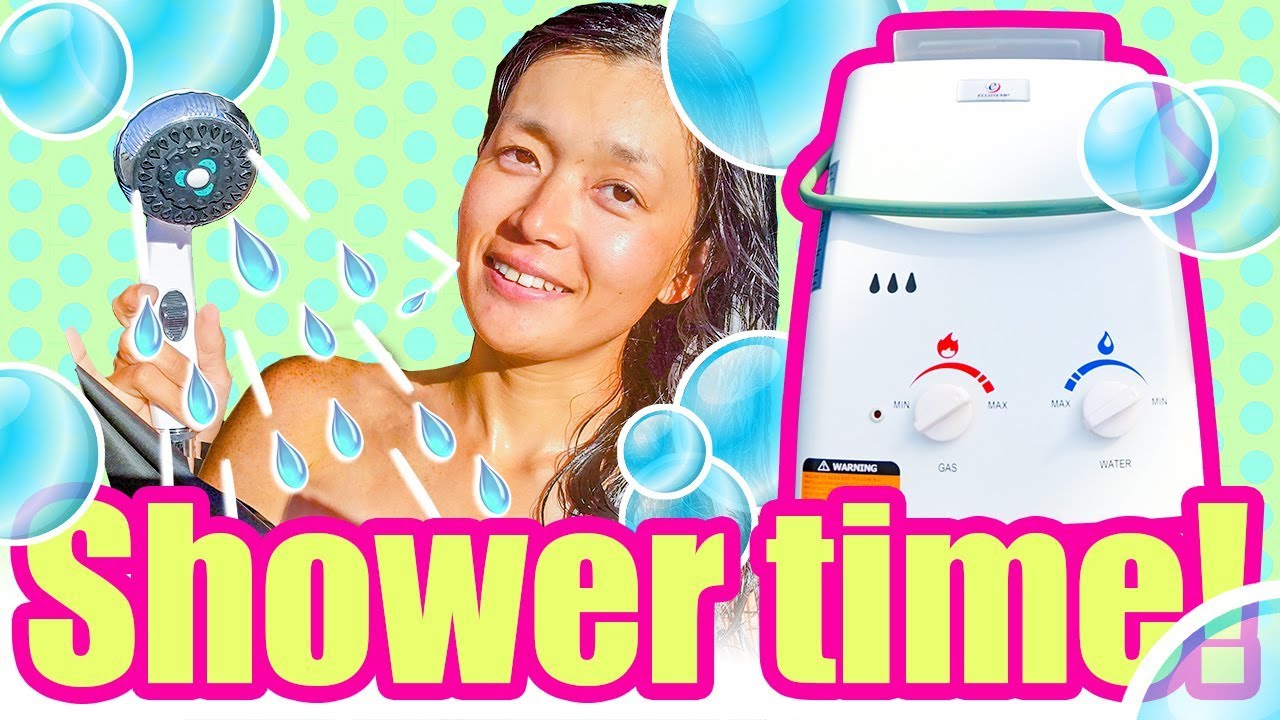 Shower time in the van! / Installing Eccotemp L5 Portable Shower