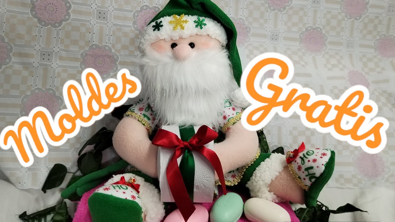 Tutorial : papá Noel para decorar el baño