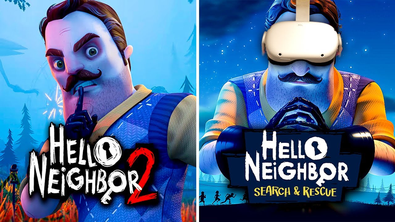 Flatscreen vs VR | Hello Neighbor 2 vs Hello Neighbor VR | Full Game Walkthrough | No Commentary