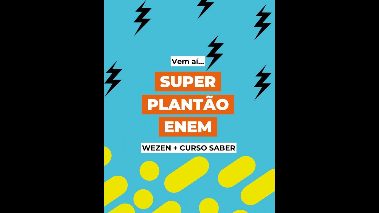SUPER PLANT&Atilde;O ENEM - dia 2 - Wezen Vestibulares &  Curso Saber #enem2025  # #Vestibular  #estudos