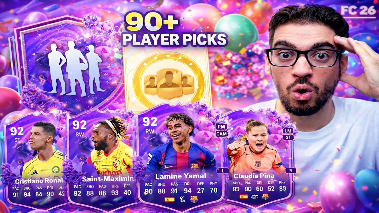 18x 1 of 4 90+ FUT Birthday Team 1 Player Picks!