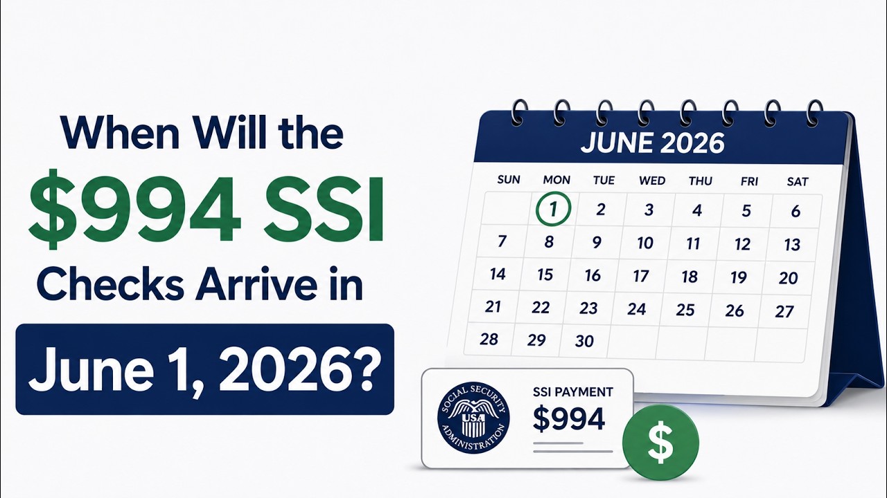 When will the $994 SSI checks arrive in June 1 2026   DTV fab
